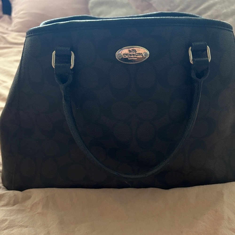 Coach Black Signature Satchel